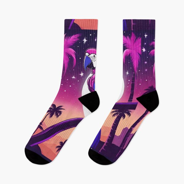 Item preview, Copy of Copy of Parrot and palms at evening, sky fall of stars, exotic vibes designed and sold by Sugar Wisdom .
