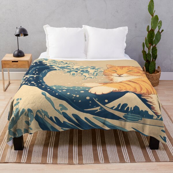 Item preview, Great wave and the cat designed and sold by sakurashorty.