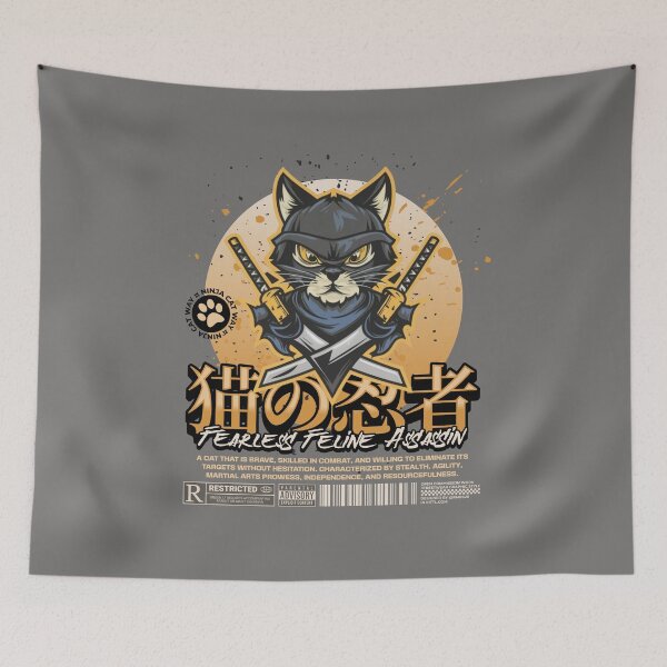 Item preview, Ninja Cat | Feline Assassin designed and sold by Mariana Piana.