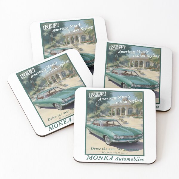Item preview, 1965 car poster - Monea Bermuda 4-door sedan green designed and sold by Museum Of Non-Existing Art.