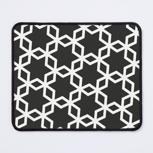 Item preview, Black & White Merkaba Joined Overlapping Hexagons Limitless Seams designed and sold by Alchemy-A-La-G.