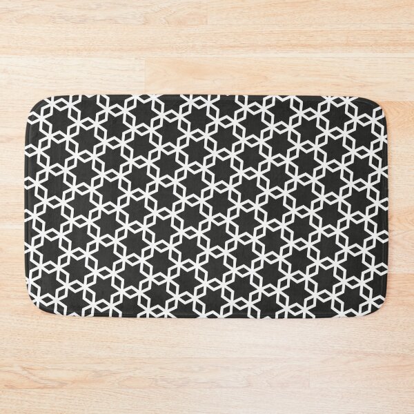 Item preview, Black & White Merkaba Joined Overlapping Hexagons Limitless Seams designed and sold by Alchemy-A-La-G.