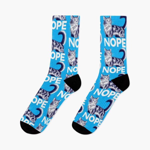 Item preview, Expressive White Cat Declares ‘Nope’ Against Trendy Yes Culture designed and sold by DethLock.