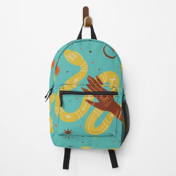 Item preview, Pattern drawing design with a yellow snake and hand designed and sold by SweetLimeShop.