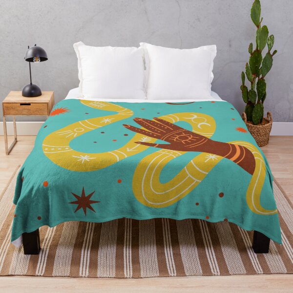 Item preview, Pattern drawing design with a yellow snake and hand designed and sold by SweetLimeShop.