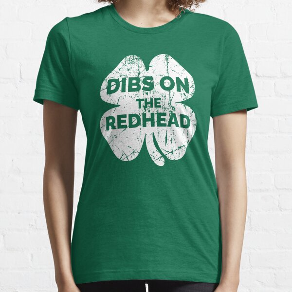 Item preview, Vintage Dibs On The Redhead Funny Irish St Patricks Day Shamrock  designed and sold by Slassyat.