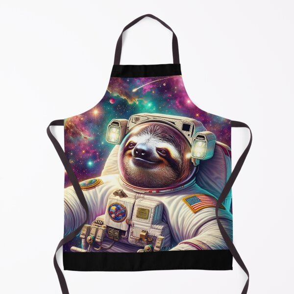 Item preview, Sloth in Spacesuit Floating in Space designed and sold by Fun-N-Cool-Tees.