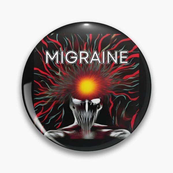 Item preview, Migraine Art "Sturmkopf" Chronic Pain Illness Spoonie Spoon Theory Headache  designed and sold by InterpreTees.