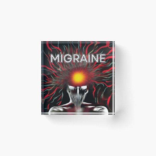 Item preview, Migraine Art "Sturmkopf" Chronic Pain Illness Spoonie Spoon Theory Headache  designed and sold by InterpreTees.