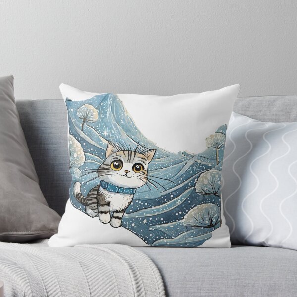 Item preview, Snowy Forest Cat  designed and sold by omerfdln34.
