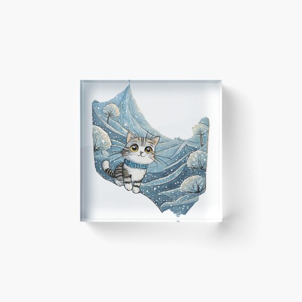 Item preview, Snowy Forest Cat  designed and sold by omerfdln34.