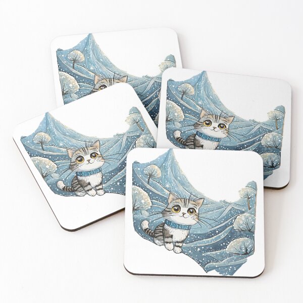 Item preview, Snowy Forest Cat  designed and sold by omerfdln34.