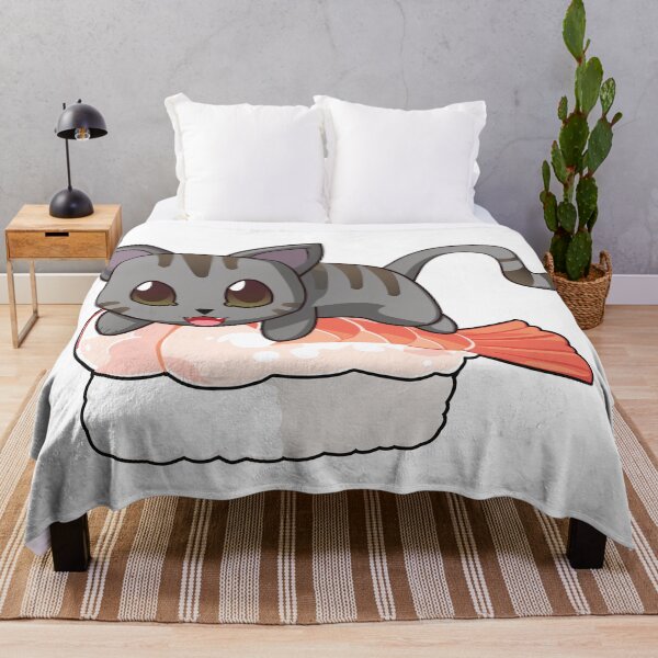 Item preview, Gray Cat Shrimp Sushi designed and sold by myanko.