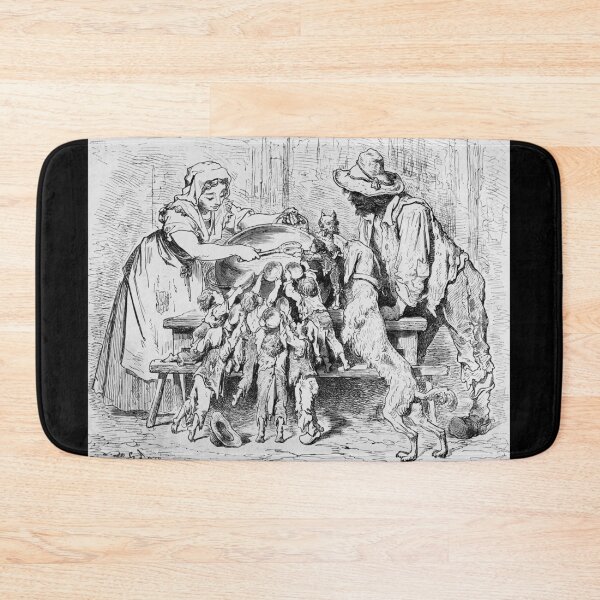 Item preview, Seven Hungry Boys - Gustave Dore Hop O My Thumb designed and sold by forgottenbeauty.