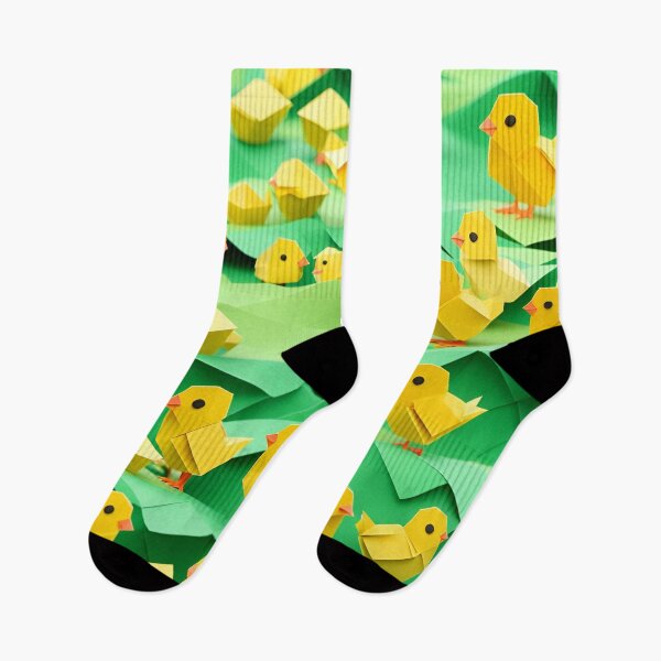 Item preview, Origami Art - Chirpy Meadow Delights: Baby Chicks in Nature's Playground designed and sold by ArtfulFolds.