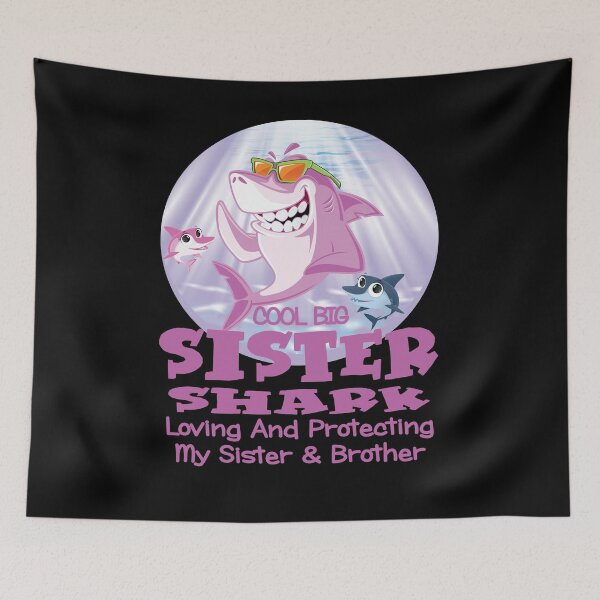 Item preview, Big Sister Shark Tshirt Gift Family Shark Daughter Fun Gifts designed and sold by angy2017.