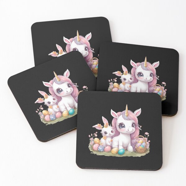 Item preview, Happy Easter - Sweet unicorn and Easter bunny designed and sold by Patric Wurzer.