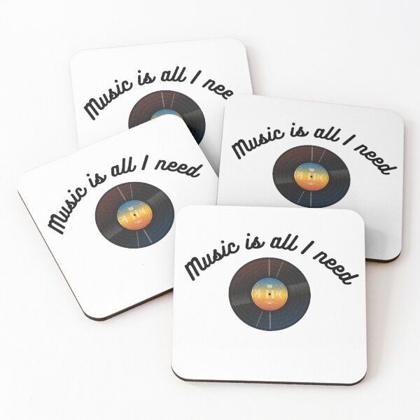 Item preview, Music is all I need; vinyl designed and sold by ByCovee.