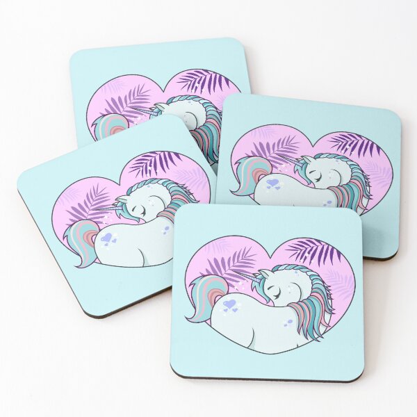 Item preview, Love unicorn - turquoise designed and sold by Wounyz.