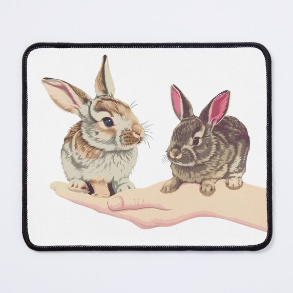Item preview, White and brown Bunny Rescue Wonderful Art Design designed and sold by RadiantRevArt ⭐⭐⭐⭐⭐.