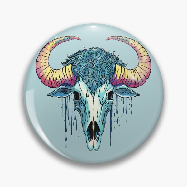 Item preview, Buffalo skull colorful designed and sold by AngeMNunez.