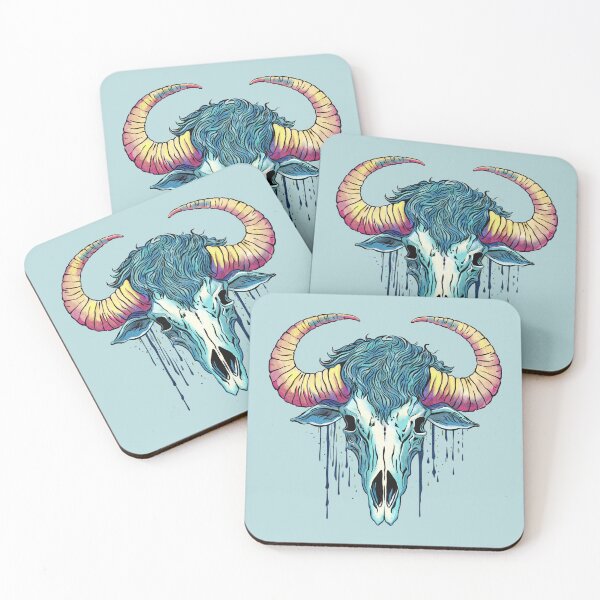 Item preview, Buffalo skull colorful designed and sold by AngeMNunez.
