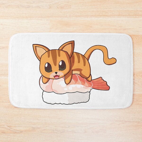 Item preview, Orange Cat Shrimp Sushi designed and sold by myanko.
