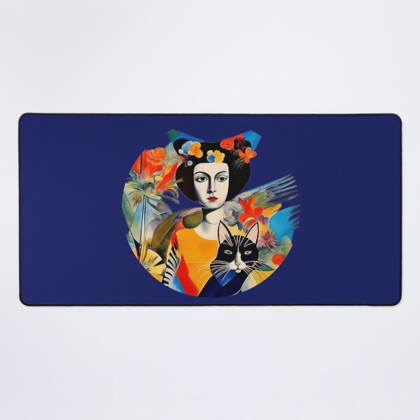Item preview, Beautiful girl with a cat. designed and sold by Natalia-Vlad.