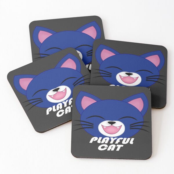 Item preview, The head of a smiling blue cat designed and sold by The-Blue-Feline.