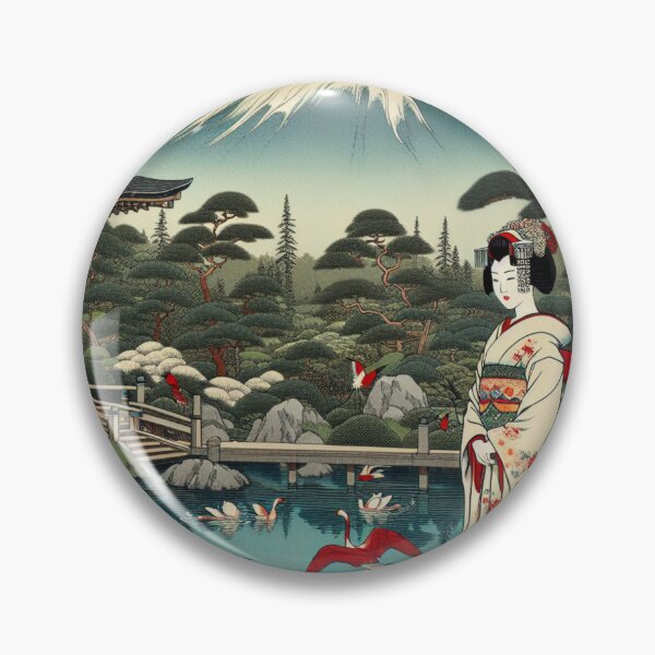 Item preview, Geisha Solitude in a Mt. Fuji Zen Garden designed and sold by HippieFarms11.