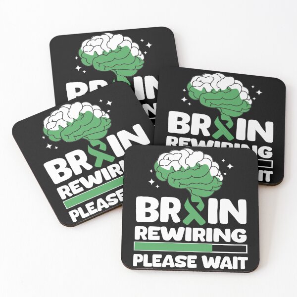 Item preview, Brain Rewiring Please Wait Traumatic Brain Injury Awareness designed and sold by Red-Gifts.