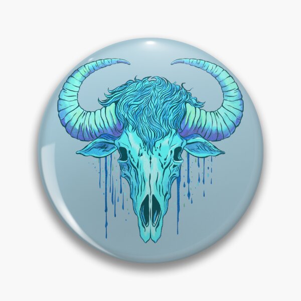 Item preview, Buffalo skull blue designed and sold by AngeMNunez.
