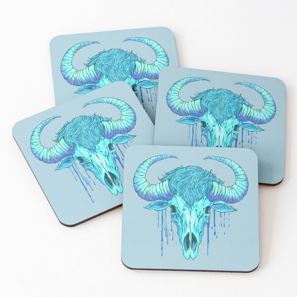 Item preview, Buffalo skull blue designed and sold by AngeMNunez.