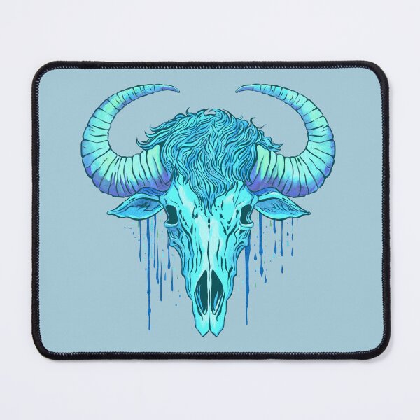 Item preview, Buffalo skull blue designed and sold by AngeMNunez.