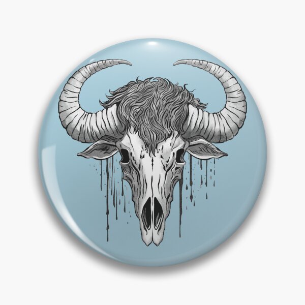 Item preview, Buffalo skull black designed and sold by AngeMNunez.