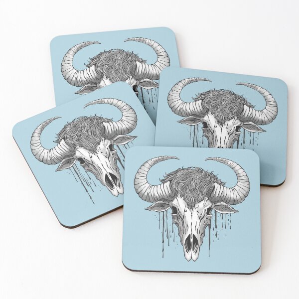 Item preview, Buffalo skull black designed and sold by AngeMNunez.
