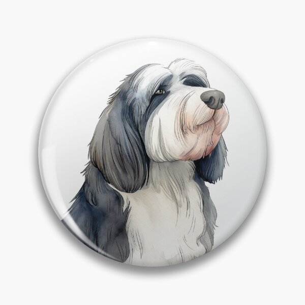 Item preview, Bearded Collie Scandinavian Watercolor Beardie designed and sold by EmilyFNM3D.