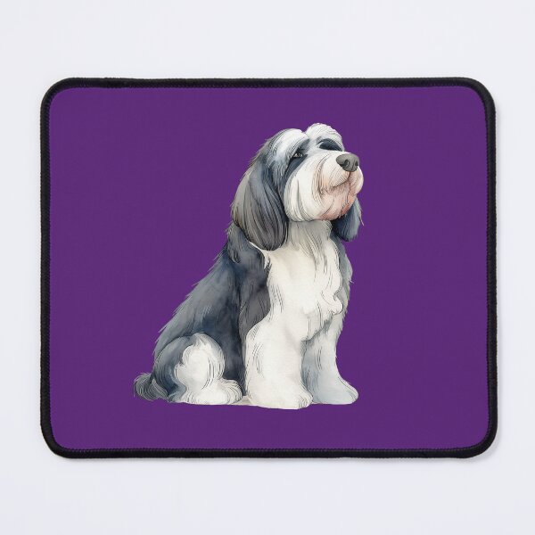 Item preview, Bearded Collie Scandinavian Watercolor Beardie designed and sold by EmilyFNM3D.