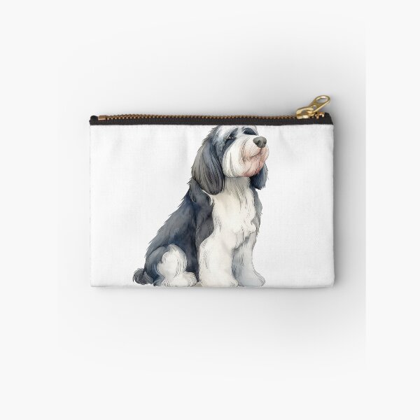 Item preview, Bearded Collie Scandinavian Watercolor Beardie designed and sold by EmilyFNM3D.