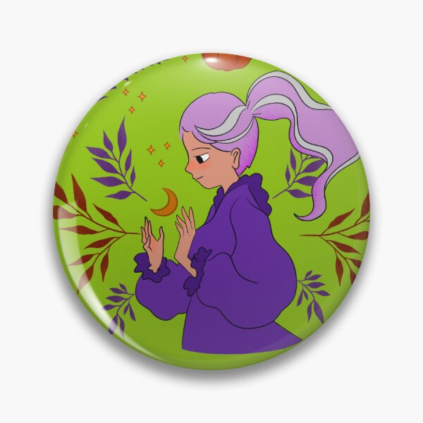 Item preview, Diseño de dibujo de patrón con una niña joven bruja. designed and sold by SweetLimeShop.