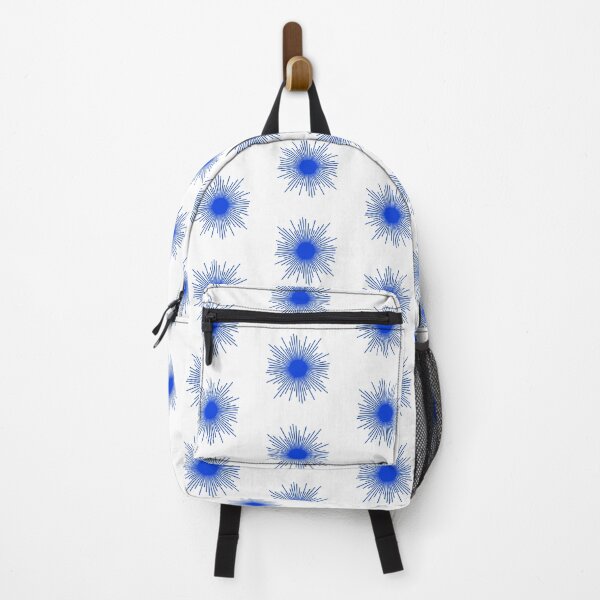 Item preview, Royal Blue Mid Century Modern Minimal Sunburst Retro Sun  designed and sold by kierkegaard.
