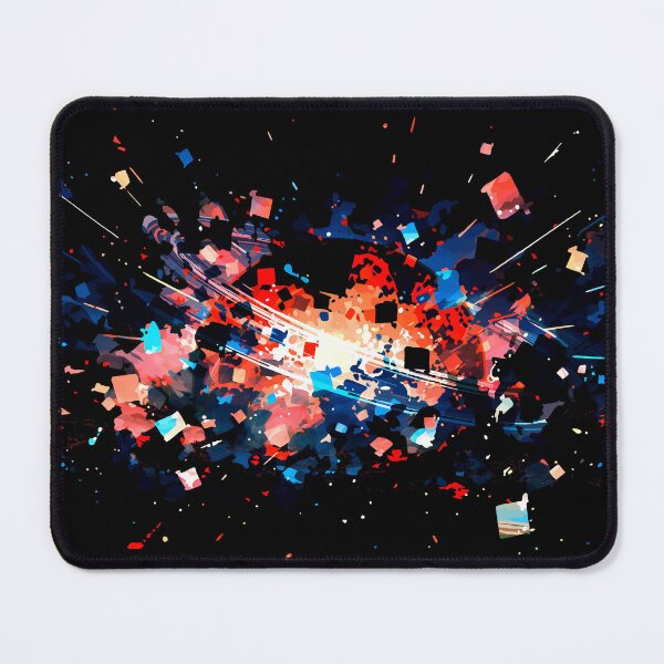 Item preview, Abandoned planet Saturn, rainbow color splash series, Space Inspirations designed and sold by Gabi.Media.