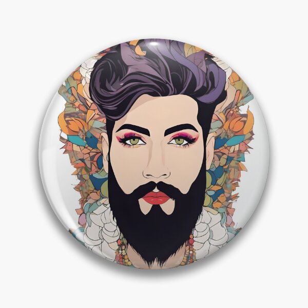 Item preview, Drag Queen barbudo designed and sold by ProudlyTogether.