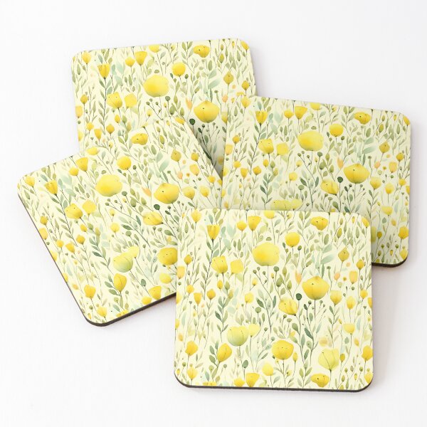 Item preview, Cottagecore Botanical Floral Herbs Plants Yellow Pressed Flowers designed and sold by fluffstuffgifts.