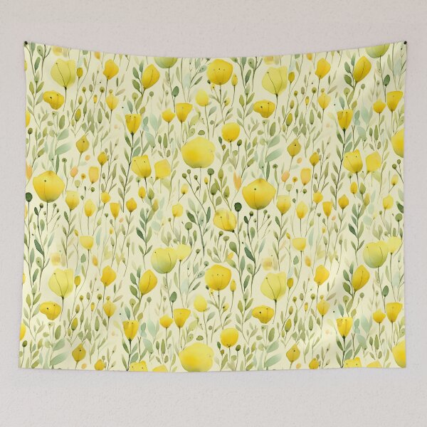 Item preview, Cottagecore Botanical Floral Herbs Plants Yellow Pressed Flowers designed and sold by fluffstuffgifts.