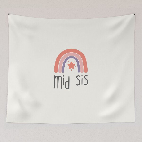 Item preview, Mid Sis - Cute Rainbow - Gift For Your Middle Sister designed and sold by patternjp.
