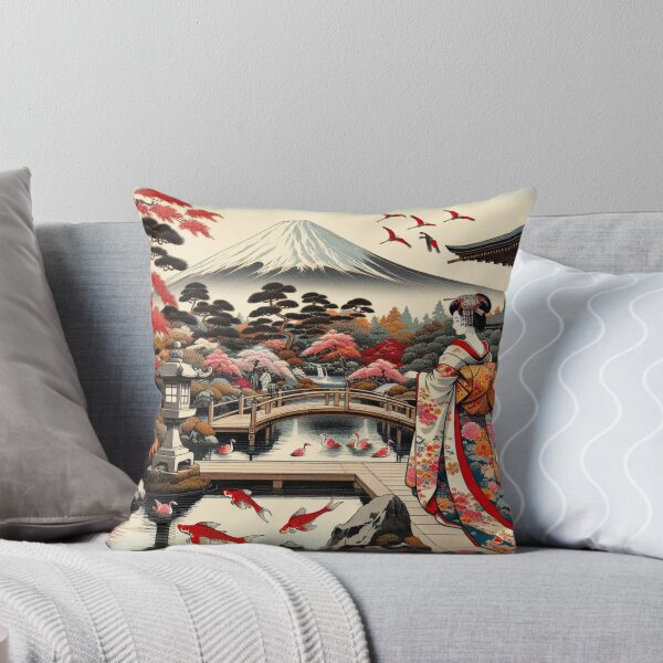 Item preview, Japanese Geisha Shinto Nature Vintage Art Print designed and sold by HippieFarms11.