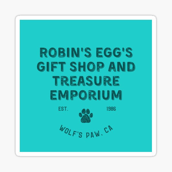 Robin's Egg Gift Shop Logo Sticker