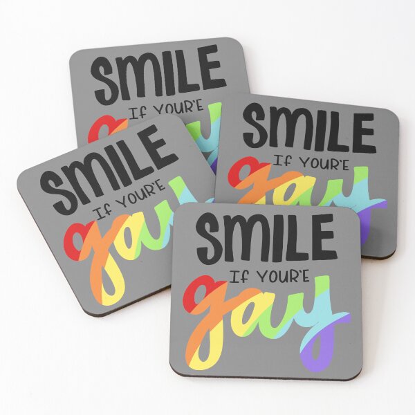 Item preview, Smile If You're Gay designed and sold by familiarsadie.