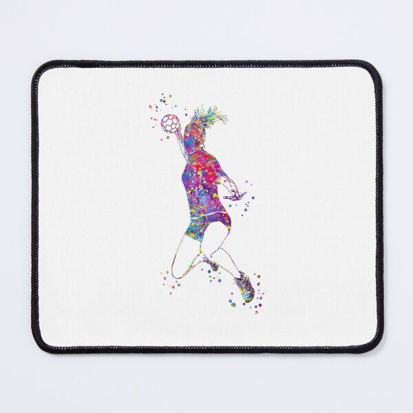 Item preview, Handball Player Girl Hits The Ball designed and sold by Rosaliartbook.